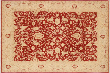 handmade Traditional Kafkaz Rust Beige Hand Knotted RECTANGLE 100% WOOL area rug 9 x 12